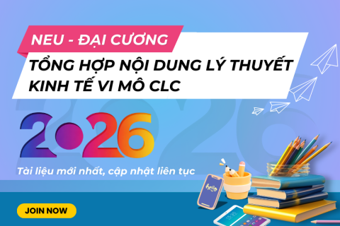 NEU Tổng hợp nội dung lý thuyết Kinh tế vi mô CLC