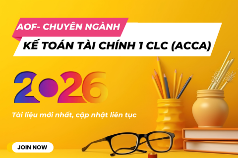 AOF - Kế toán tài chính 1 CLC ( ACCA)